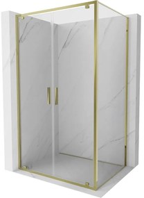 Mexen Exo kabina prysznicowa uchylna 120 x 70 cm, transparent, złota - 8182-120-070-50-00