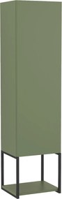 Szafka łazienkowa słupek wiszący zielony loftowy 33 x 28 cm VALO