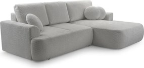 Narożnik VELO wolnostojący układ L strona Prawa z funkcją spania w tkaninie Coral 75