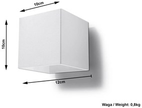 Minimalistyczny kinkiet kostka S3-G58