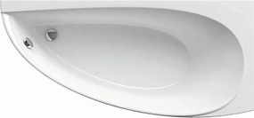 Ravak CH01000000 - Narożna wanna AVOCADO 160x75 cm akryl/biały