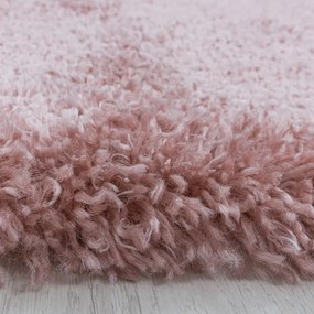 Różowy okrągły dywan ø 80 cm Fluffy – Ayyildiz Carpets