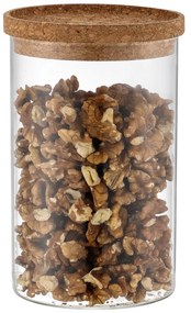 4Home Szklany pojemnik na żywność z pokrywką Cork, 850 ml, 850 ml