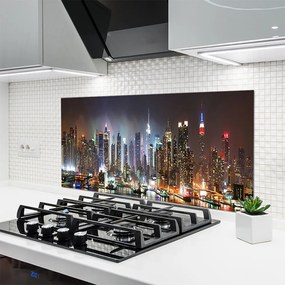 Panel Szklany Światła Wielkiej Metropolii