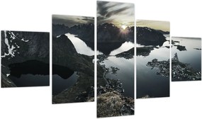 Obraz - Norweskie góry (125x70 cm)
