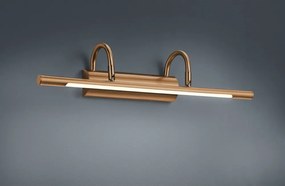 Kinkiet LED w kolorze mosiądzu Cuadro – Trio