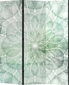 Parawan pokojowy 3-częściowy 135x172 Dwustronny dekoracyjny boho Szary Spokojna Mandala Natury