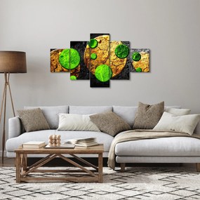 Obraz abstrakcji - Kule (125x70 cm)