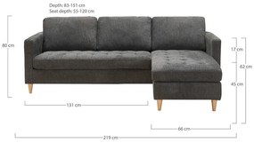 Ciemnoszary narożnik Firenze – House Nordic