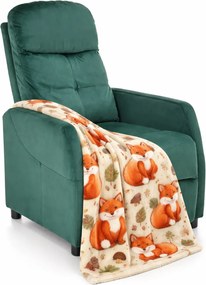 Zielony rozkładany fotel wypoczynkowy T0-T40