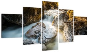 Obraz - Strumień leśny (125x70 cm)