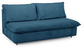 Niebieska sztruksowa rozkładana sofa 184 cm Isadora – Bobochic Paris