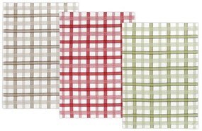 Bellatex Ściereczka kuchenna w kratkę, 50 x 70 cm, zestaw 3 szt.