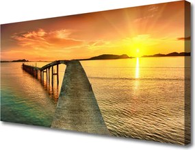 Obraz drukowany na płótnie Most Prowadzący ku Słońcu