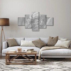 Obraz - Marmur w czerni i bieli (125x70 cm)