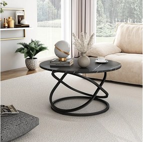 Stolik kawowy czarny 79.5x62x46 calgary