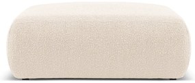 Beżowy puf z materiału bouclé Molino – Micadoni Home