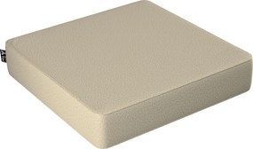 Puf Square kolor beżowy tkanina strukturalna