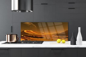 Szkło do Kuchni na Ścianę Gwieździste Niebo Nad Pustynią