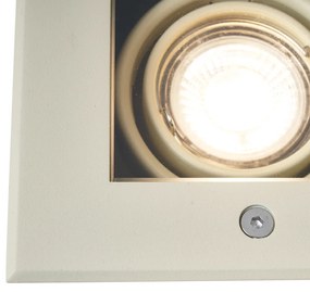 Zewnetrzna Nowoczesny reflektor gruntowy szaro-beżowy GU10 50mm obrotowy i przechylny IP65 - Oneon Nowoczesny Oswietlenie zewnetrzne