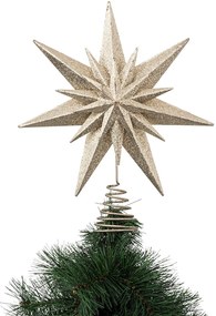 Podwójna gwiazda na czubek choinki, Ø 25 cm