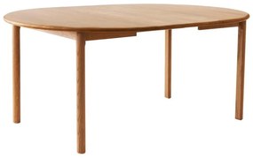 Naturalny okrągły rozkładany stół z litego drewna dębowego ø 120 cm Noor – Hammel Furniture