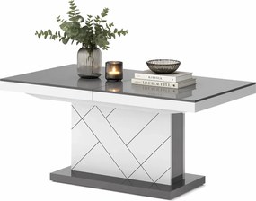 Rozkładana ława szary + biały - Z4-H56