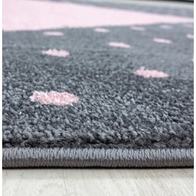 Różowo-szary dywan dziecięcy ø 160 cm Bambi – Ayyildiz Carpets