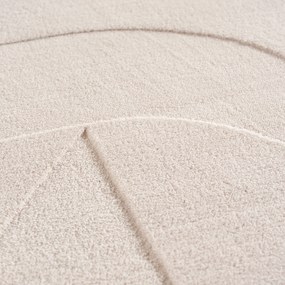 Dywan nowoczesny 3D Pompei Geometria II kremowy 200 cm x 290 cm