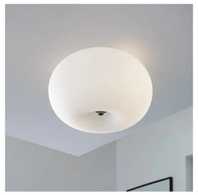 EGLO 86811 - Lampa Plafon Kinkiet OPTICA 2xE27/60W biały/opalone szkło