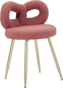 Krzesło Wstążka 1, Różowy, 40x40x67 cm, Kendra Home