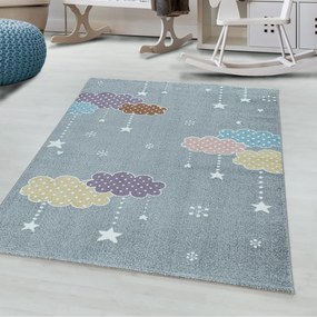 Dywan dziecięcy Lucky kolorowe chmurki 80 cm x 150 cm