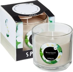 Świeca zapachowa w szkle SPIRITUAL JASMINE 8,5 cm kremowa