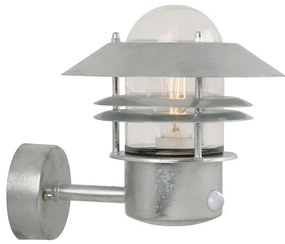 Nordlux - Kinkiet zewnętrzny z czujnikiem BLOKHUS 1xE27/60W/230V IP54