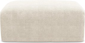 Kremowy podnóżek z tkaniny szenilowej Kona – Makamii