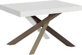 Stół rozkładany 130/234x90 cm Volantis frassino biała nogi wielobarwny 4/C
