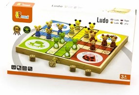 Drewniana gra ludo chińczyk viga toys