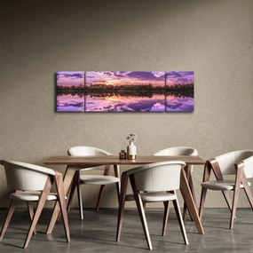 Obraz fioletowego nieba (170x50 cm)