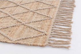 Dywan z juty tkany ręcznie w naturalnym kolorze 60x90 cm Shaila – Yes Everyday