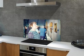 Szklany Panel Grupa Ludzi