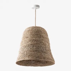 Lampa Sufitowa Zewnętrzna Kayradens Naturalny - Biała & Ø40 Cm Kayradens - Sklum