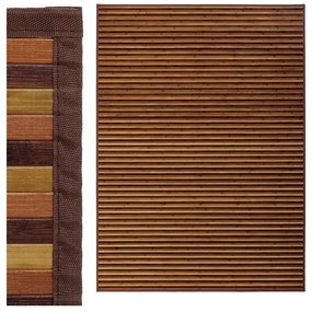 Musztardowo-brązowy bambusowy dywan 180x250 cm – Casa Selección