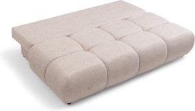 Kanapa Lerio z funkcją spania - jasno beżowa dzianina hydrofobowa Blur 02