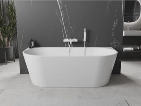 Mexen Oval wanna wolnostojąca przyścienna 170 x 80 cm, biała, przelew biały - 52671708000-20