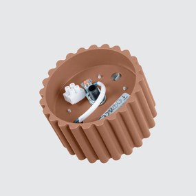 Plafon AURA 1 mocca GX53 ryflowany SOLLUX  LIGHTING