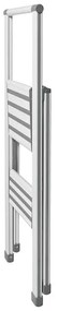 Biała drabina składana Wenko Ladder Alu, wys. 101 cm