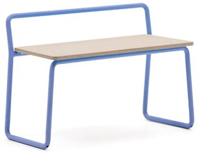 Niebieska/w naturalnym kolorze ławka Tinn – Kave Home