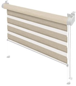 Kremowa roleta dzień i noc 72,5x150 cm Zebra Natur – Gardinia