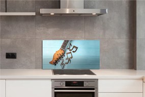 Szklany Panel Akordy na Gitarze