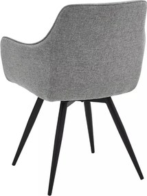 Szare krzesło do kuchni BALLO BREGO